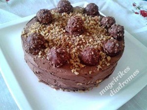 Ferrero Rocher Cake - Toύρτα από την Vasiliki ver. και τις Μαγειρικές Διαδρομές!