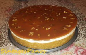 Cheesecake με καρύδια και καραμέλα, από τον Παναγιώτη Θεοδωρίτση και το Sintages Panos!