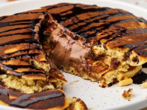 Γεμιστά pancakes με σοκολάτα, από τον Γιώργο Τσούλη!
