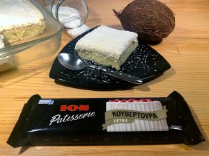 Κέικ καρύδας με ΙΟΝ Patisserie Λευκή κουβερτούρα, από την Αριάδνη Πούλιου και το ionsweets.gr!